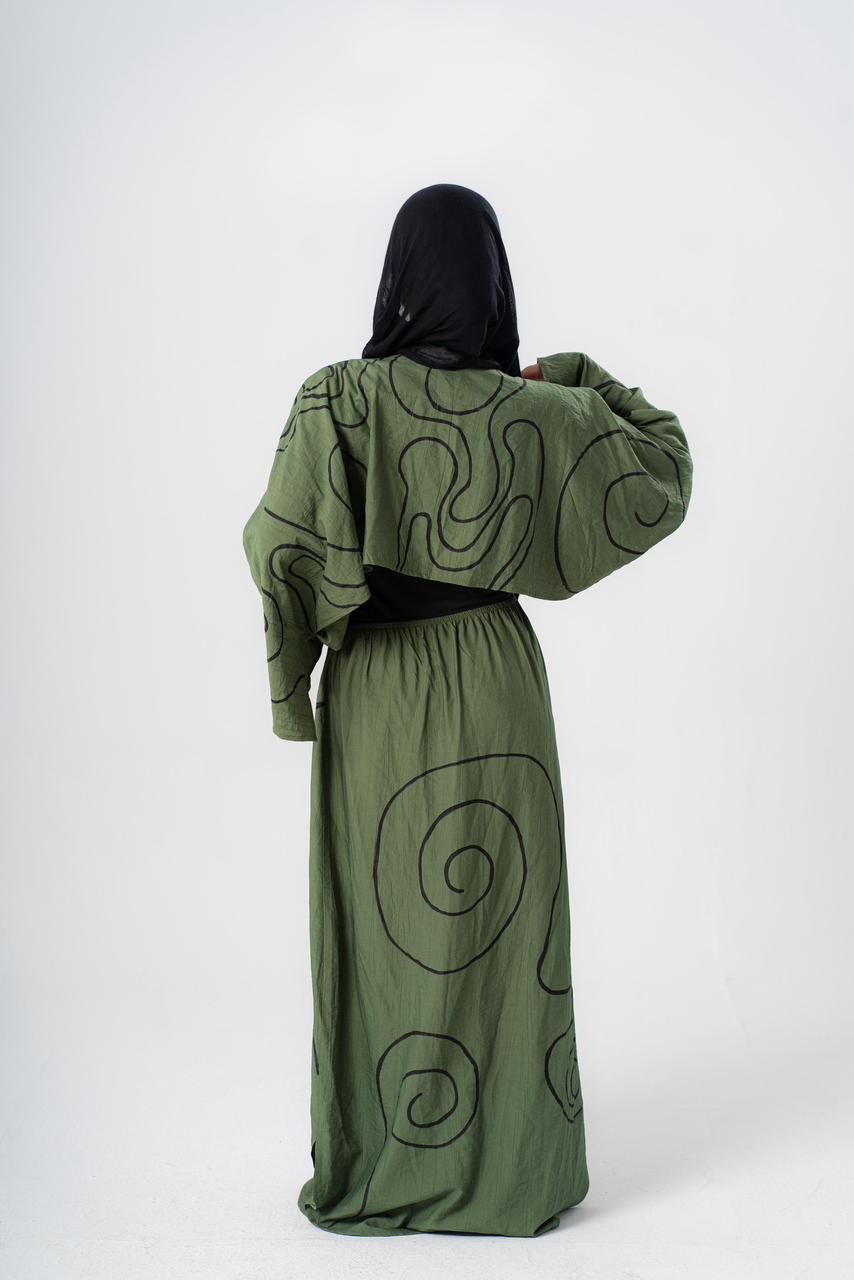 Linen Painted Dress