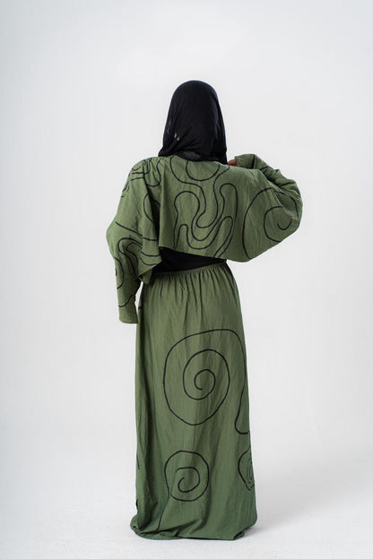 Linen Painted Dress
