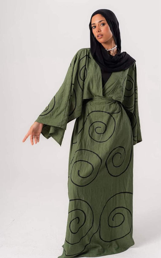 Linen Painted Dress
