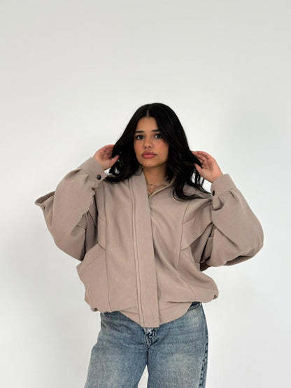 Basic Multi-Panel Corduroy Jacket