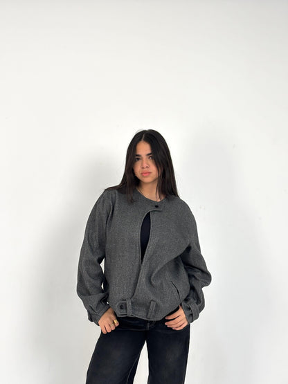 Basic Cropped Wool Jacket