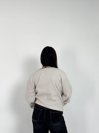 Basic Cropped Wool Jacket