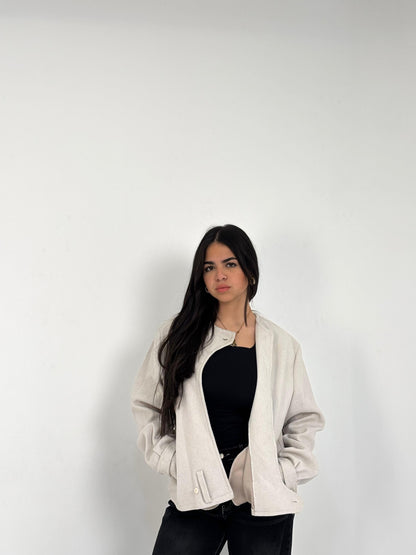 Basic Cropped Wool Jacket