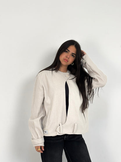 Basic Cropped Wool Jacket