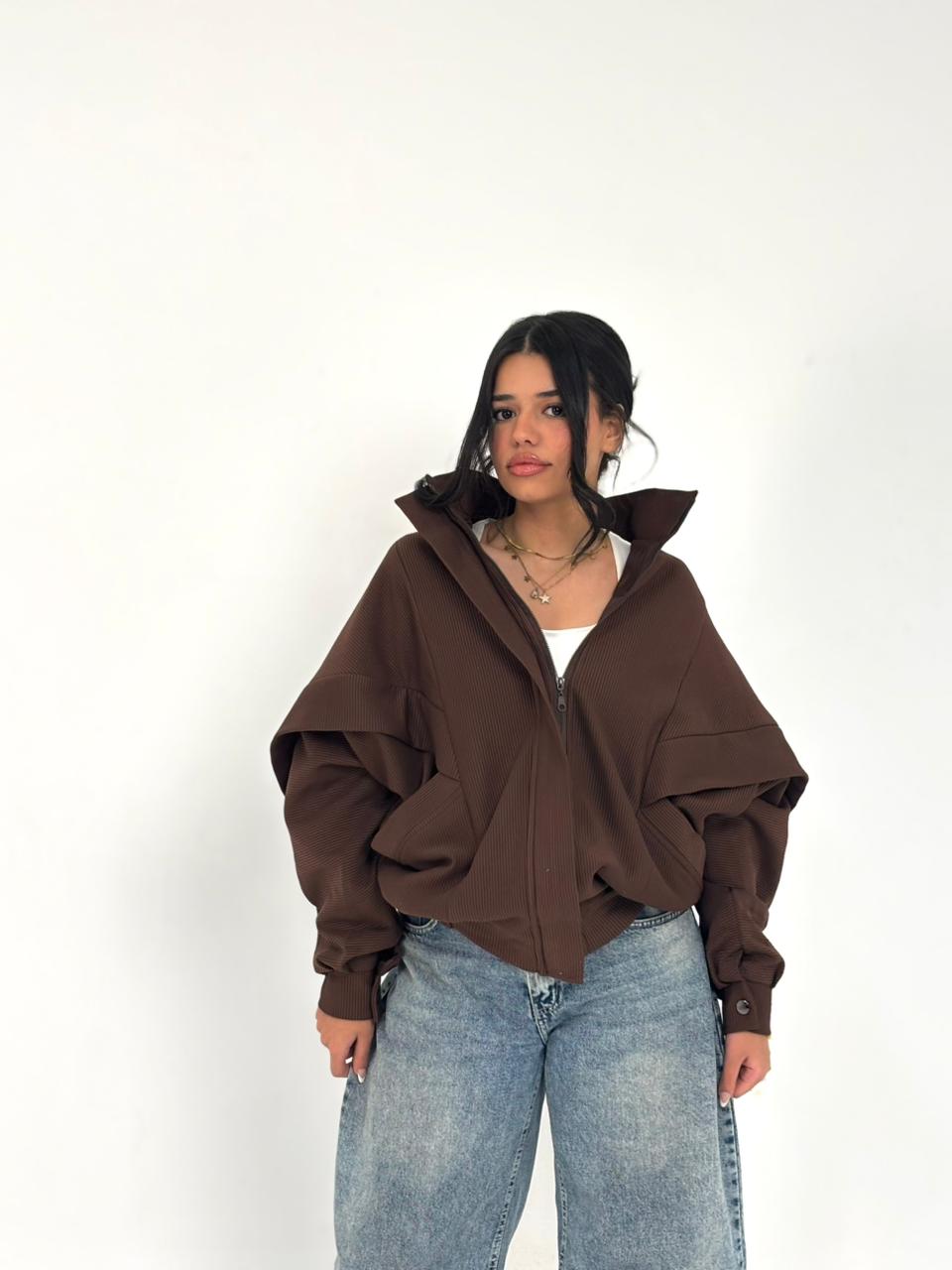 Basic Multi-Panel Corduroy Jacket