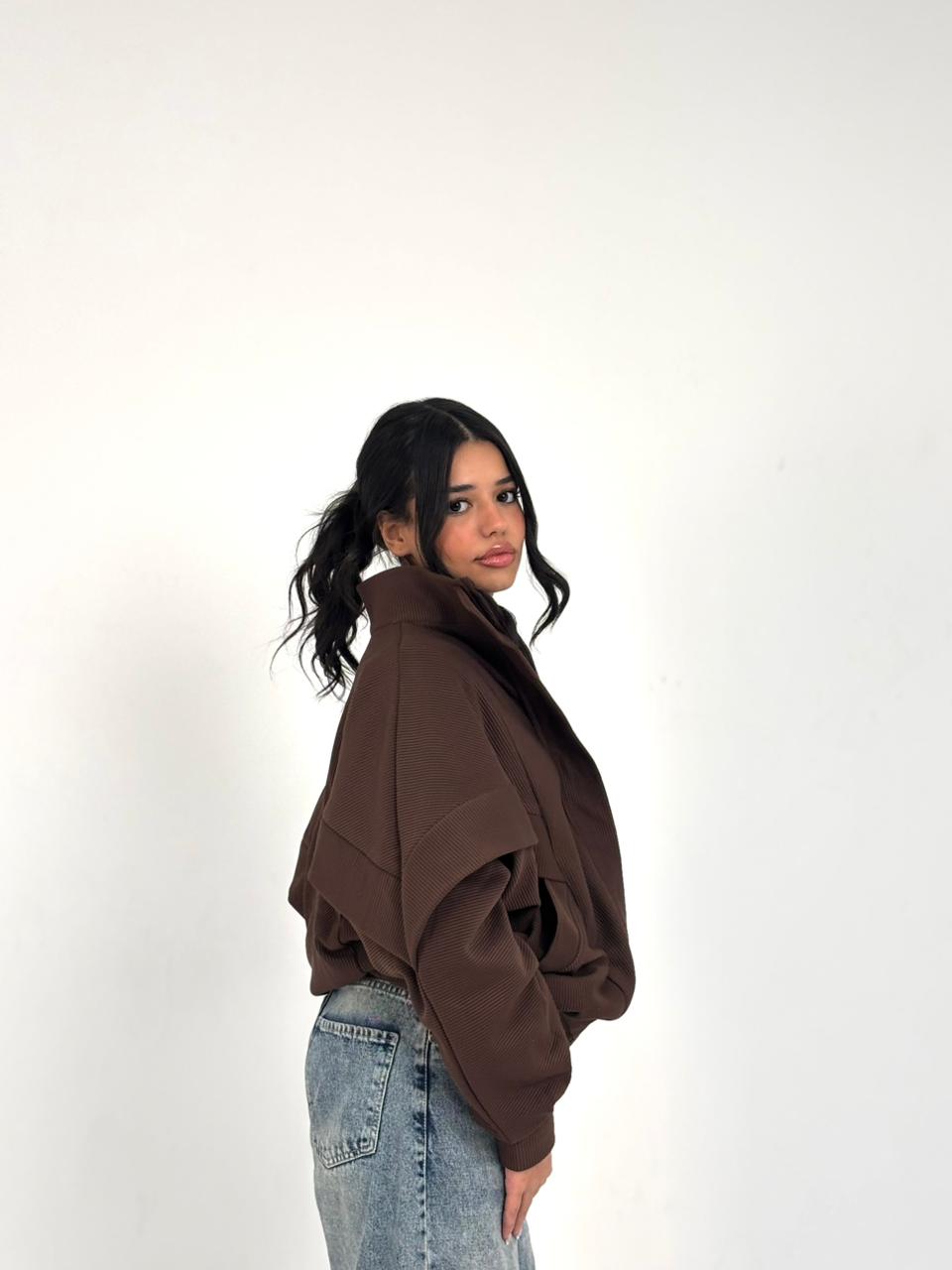 Basic Multi-Panel Corduroy Jacket