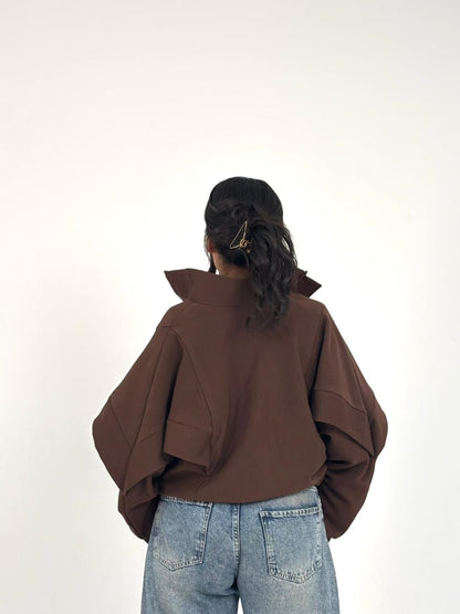 Basic Multi-Panel Corduroy Jacket