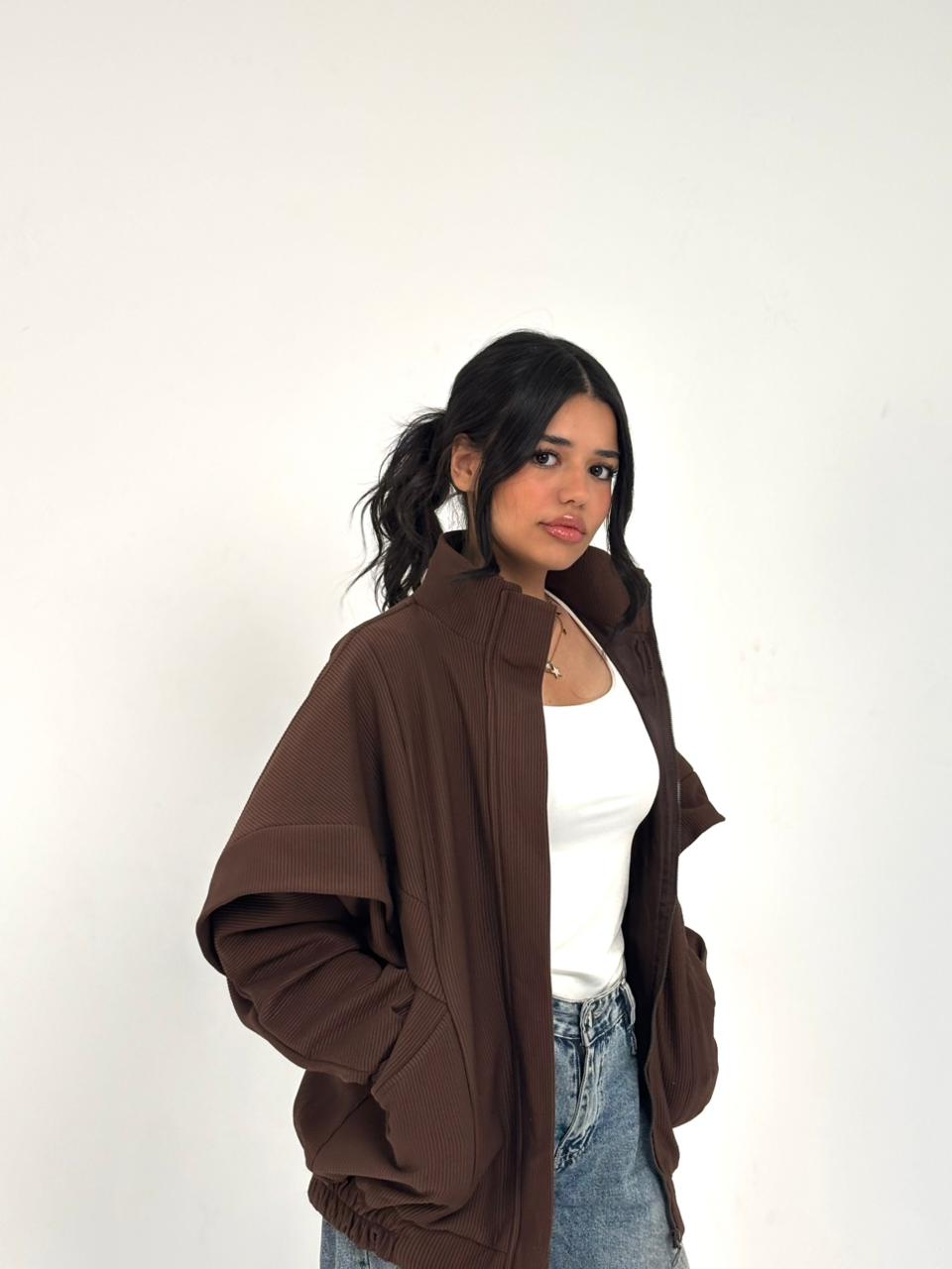 Basic Multi-Panel Corduroy Jacket