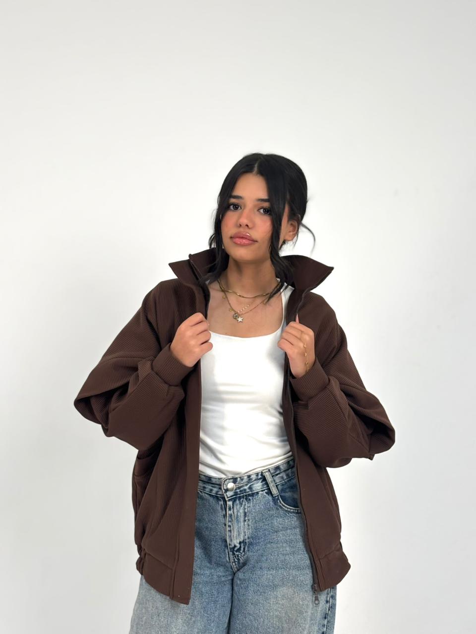 Basic Multi-Panel Corduroy Jacket